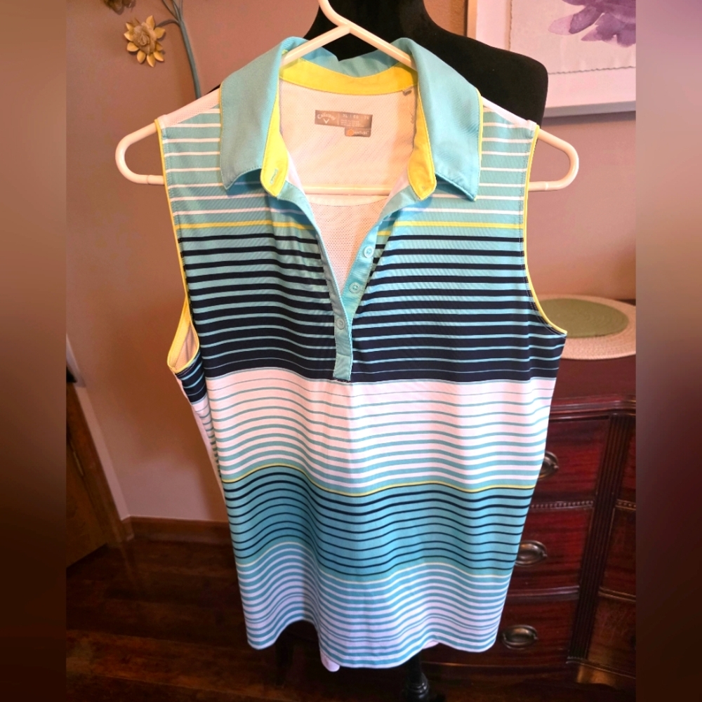 Women's Callaway Opti-Dri Sleeveless Golf Shirt